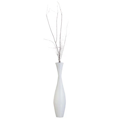 Jarrón de piso de bambú - 43 pulgadas elegancia moderna, decoración de sala de estar, entrada, comedor Foto 1 de 4