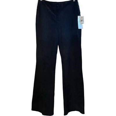 Nuevo con etiquetas Pantalones de Cuero Gamuza Negros Forrados Bootcut Boho MARGARET GODFREY Para Mujer 6 Foto 1 de 4