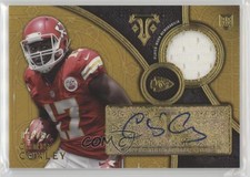 2015 Topps Triple Threads Relics Gold /25 Chris Conley #TTRAR-CC Rookie Auto RC