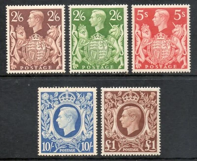 1939 George 6th High Value stamps part set M/M MH SG476 - 478c No dark Blue (3) - Image 1 of 2