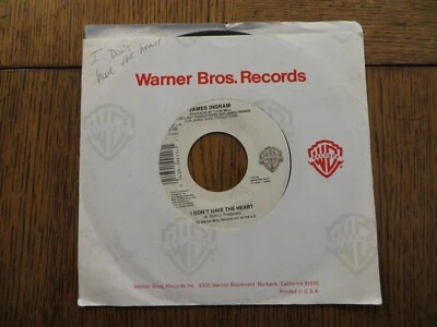 James Ingram – I Don't Have The Heart - 1989  Warner Bros. 7-19911 7" Single VG+ - Image 1 of 4