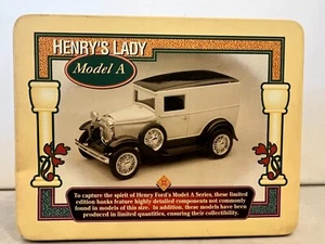 Sears & Roebuck Henry's Lady Ford Model A 1:25 Liberty Classic Bank In Tin NIB  - Picture 1 of 13