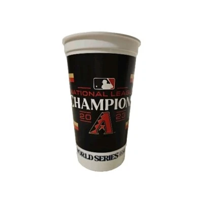 2023 ARIZONA DIAMONDBACKS MLB BASEBALL D-BACKS WORLD SERIES PLASTIC CUP 32oz - Image 1 of 4