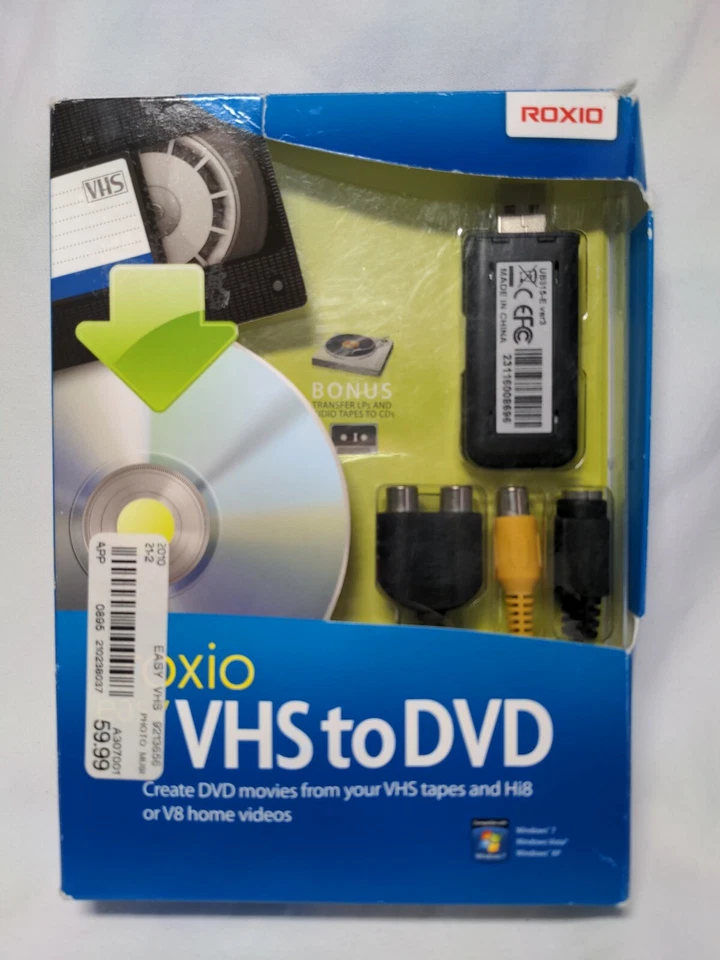 Roxio Easy VHS to DVD for Windows XP & Vista video converter - Image 1 of 4