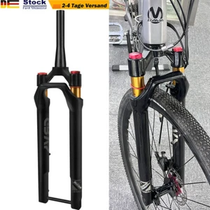 Forcella sospensione 700C Gravel MTB 45 mm offset 40 mm spazio molla 100*12 mm asse conico - Foto 1 di 7