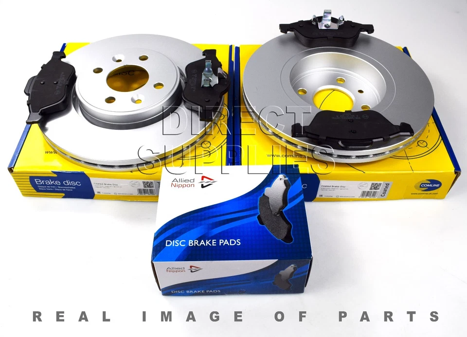 FRONT AXLE BRAKE SET DISCS AND PADS FOR RENAULT MEGANE COMLINE ADB01115 ADC1517V - Image 1 of 1