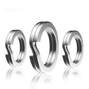 Split Rings Sea Course Cod Carp Fishing Swivels Lures Line Links Stainless Steel - Picture 1 of 30