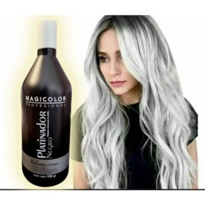 1 MAGICOLOR PLATINADOR BLACK SHAMPOO GRAY BLOND BLEACHED HAIR 900G 31.7oz TIKTOK