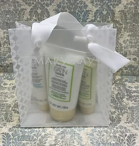 Mary Kay Satin Hands Set White Tea & Citrus Scrub Softener Shea Cream Sample Sz - Picture 1 of 5