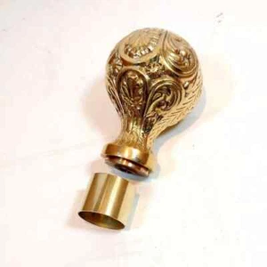 Vintage Nautical Brass Head Ball Handle Only for wooden Walking Stick cane new - Picture 1 of 4
