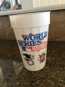 1985 KC Royals St Louis Cardinals World Series Plastic Cup 5 1/2" - Picture 1 of 3