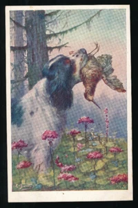 Motiv - Karte Gruß von der Jagt mit Hund mit Vogel (5963) - Imagen 1 de 2