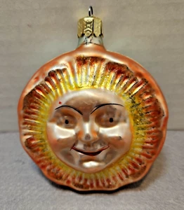 Christopher Radko Double Sided Dawn and Dusk Glass Christmas Ornament Retired - Picture 1 of 10