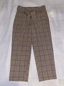 A. New Day, Women’s Dress Pants, New With Tags, Belt, Plaid, Stretch, Size 2. - Picture 1 of 5
