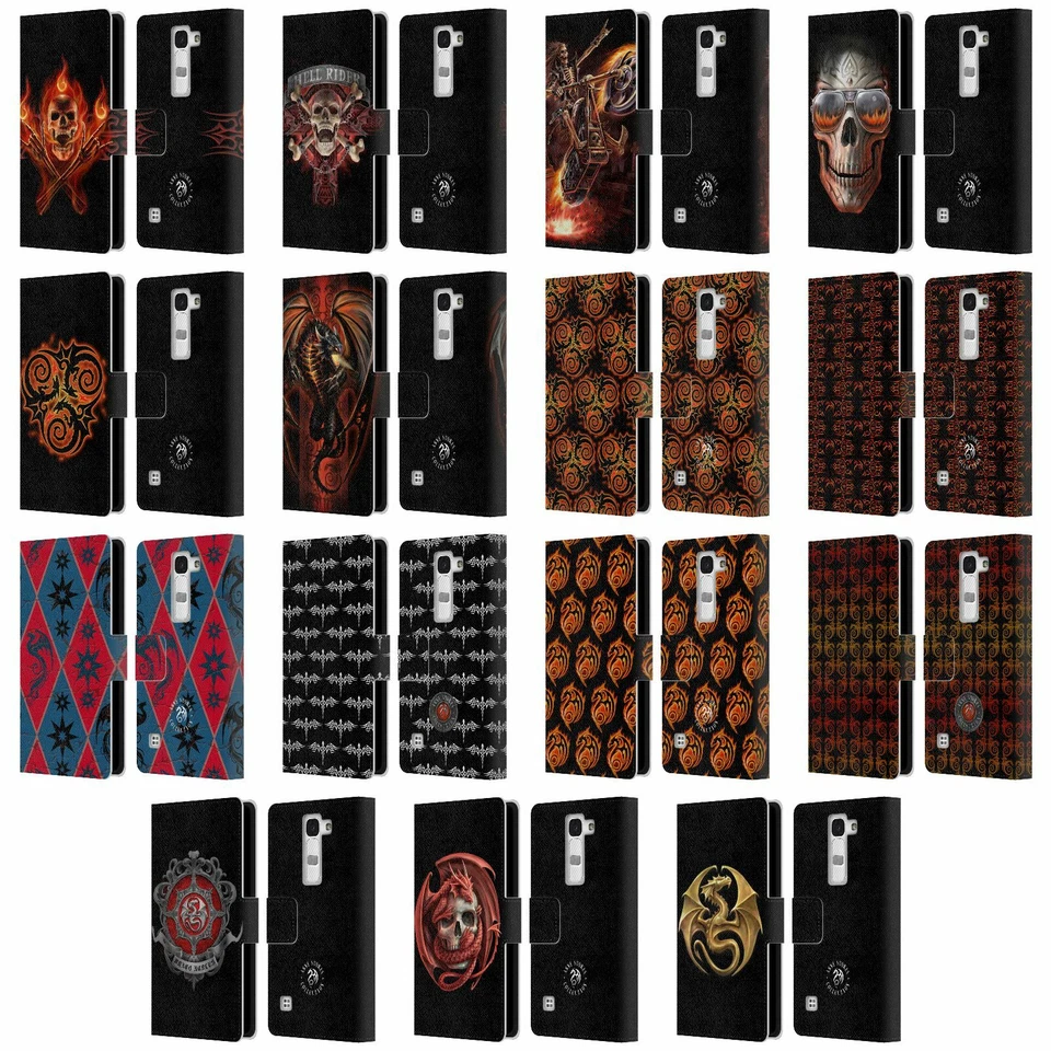 OFFICIAL ANNE STOKES FIRE TRIBAL LEATHER BOOK WALLET CASE FOR LG PHONES 2 - Image 1 of 4