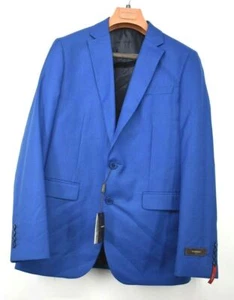 Vitarelli Men Rich Blue 2-Button Jacket & Double Breasted Vest 2-Piece Suit 40R - Picture 1 of 11