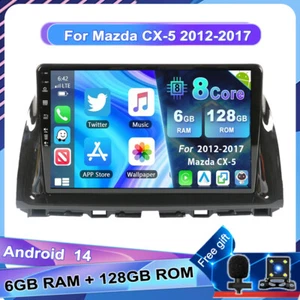 Radio estéreo para coche 6G+128 GB Android 14 navegación para Mazda CX-5 2013-2016 DAB+ - Imagen 1 de 17