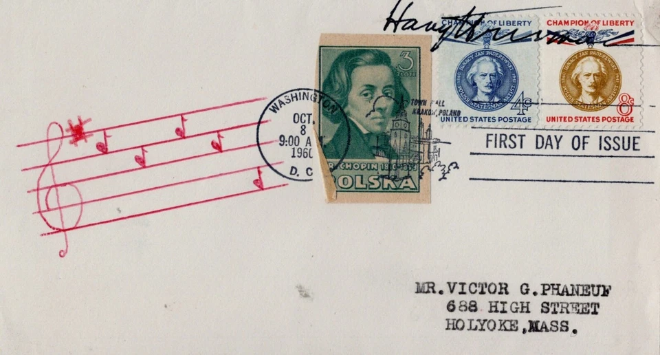 1960  USA   President    Harry  S  Truman  signed  by FDC /Cover  Washington  DC - Image 1 of 1