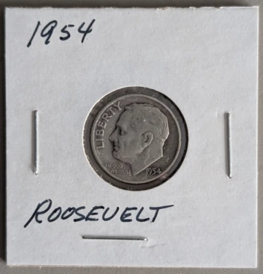 1954 Roosevelt Dime 90% Silver - Image 1 of 2
