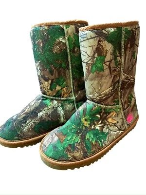 RealTree Girl Womens Mossy Oak Camo Mukluk Carson Hunting Boots Size 7US - Image 1 of 4