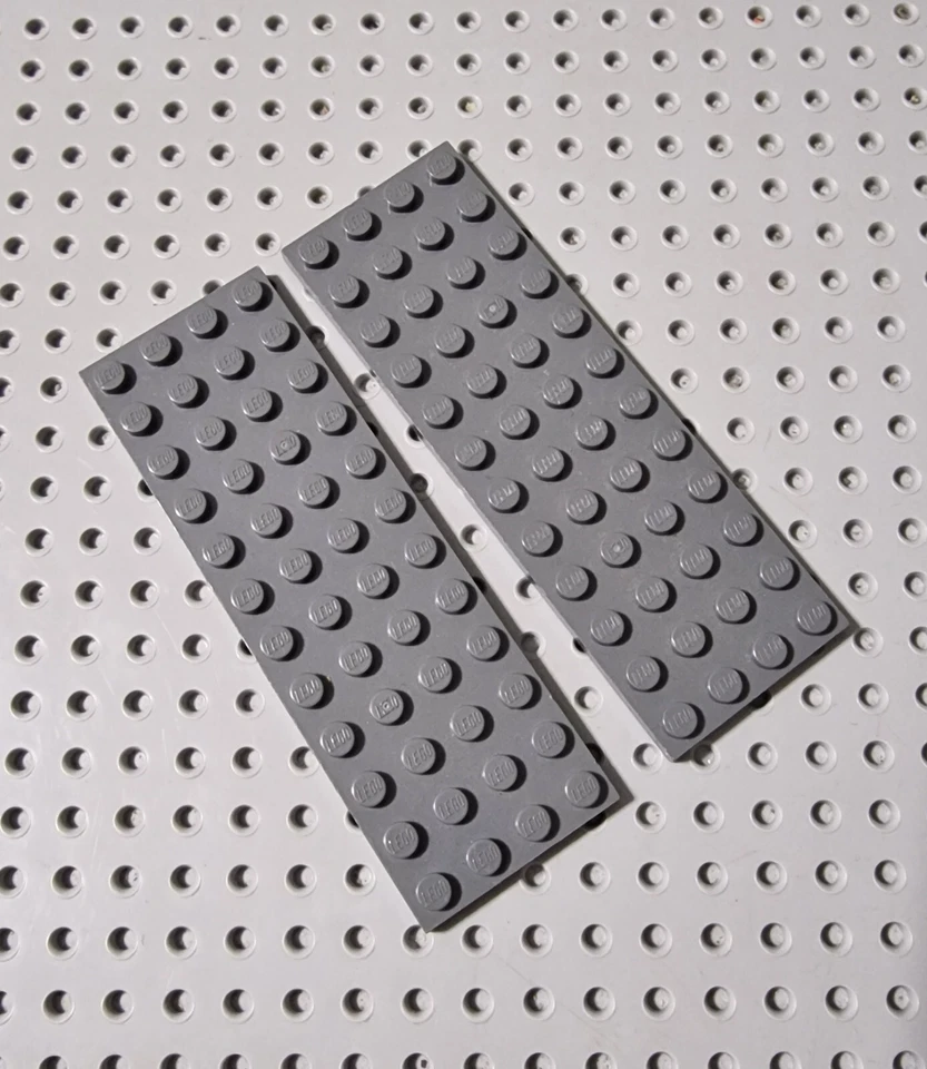 LEGO Platte Bauplatte Basisplatte flach 2 stk neu dunkelgrau 4x12 Plate 3029 R2 - Bild 1 von 1