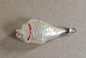 Vintage Mercury Glass Fish Christmas Ornament  Pre-owned  - Picture 1 of 4