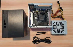 ASRock DESKMEET X300 Mini PC Barebone System AM4 - NO CPU, HD, RAM - Picture 1 of 7