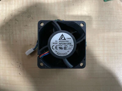 1x Delta 60mm x 38mm 4-pin PWM Fan 12V 60x38mm AFC0612DE 66CFM Hi-speed - Image 1 of 3