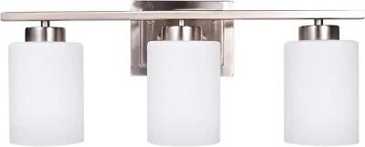 E26 Bathroom Lighting Fixture Over Mirror, 3-Light Bath Vanity Light - Image 1 of 4