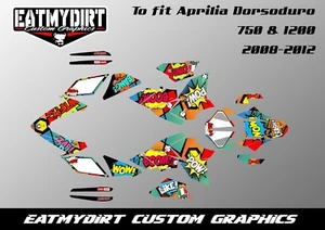 FÜR APRILIA DORSODURO 750 1200 2008-2012 VOLLGRAFIK-KIT AUFKLEBER MX - Bild 1 von 4