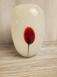 Vintage 90s Japanese Minimalist Decor Frosted Display Vase - Picture 1 of 7