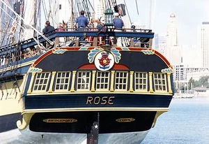 Foto Barco Alto HMS Rose Vela Chicago Navy Pier Color Pola 1/8" Expuesto - Imagen 1 de 7