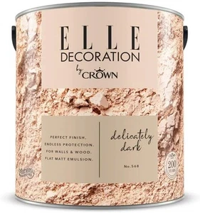 Crown Paint Elle Decoration 2.5L - Matt Emulsion - All Colours - Flat Matt - Picture 1 of 38