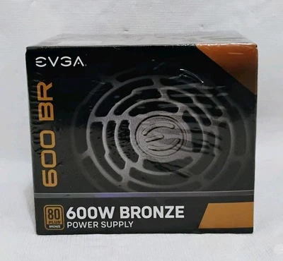 EVGA 600 BR 80+ 600W Bronze PC Power Supply-New Sealed  - Image 1 of 4
