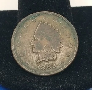 1863 Indian Head Penny #20293 - Picture 1 of 2