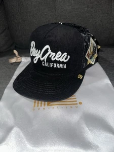 Dvniel Luu Signed Hat OG Bay Area Trucker SnapBack Black Corduroy & Mesh New - Picture 1 of 16