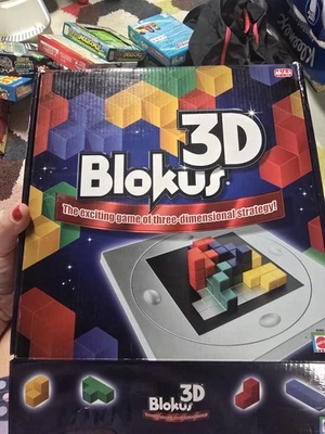 Blokus 3D - Mattel 2008 Rare Game Board Thinking Constructing--New Open Box - Image 1 of 3