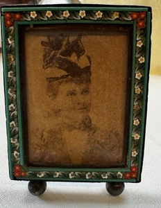 Antique Embellished Mini Frame Made Italy Antique Photo Circa 1800 - Mini Frame - Picture 1 of 11