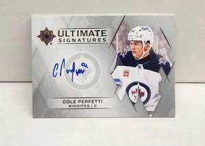 COLE PERFETTI 2023-24 Ultimate Signatures ~ Jets AUTO - Picture 1 of 2