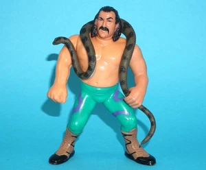 WWF SERIES 1 JAKE THE SNAKE ROBERTS WITH DAMIEN 1990 HASBRO WORKS! - Bild 1 von 2