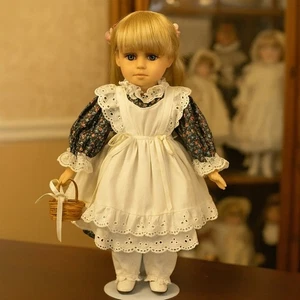 Vintage 1977 Studio 5 Porcelain Doll Blonde Hair Blue Eyes w/Stand Collectible - Picture 1 of 10