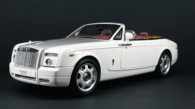 1/18  Kyosho Rolls-Royce Phantom Drophead Coupe (English White) New Diecast Rare - Image 1 of 4