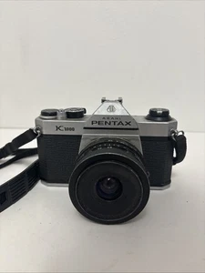 Asahi Pentax K1000 35mm SLR Film Camera w/ 28mm Lens * Shutter Fires * UNTESTED - Picture 1 of 15