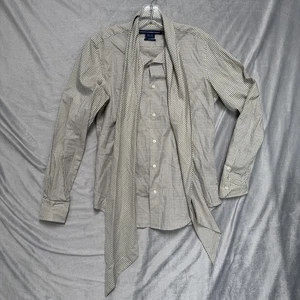 Ralph Lauren Sport Shirt Damen 10 Tattersall Tie Neck Slim Fit Button Down - Bild 1 von 7