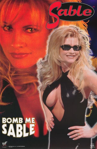 POSTER: WRESTLING: SABLE - BOMB ME  - WWF 1992 -  FREE SHIPPING ! #3462  RBW1 T Cover