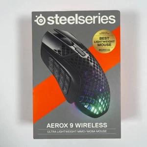 SteelSeries Aerox 9 Wireless - Holey RGB Gaming Mouse - Ultra-lightweight - Picture 1 of 7