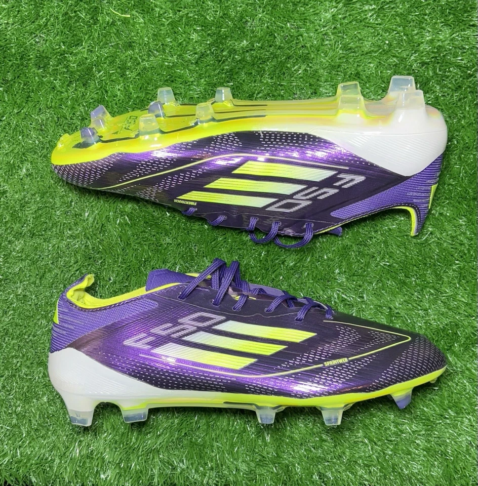 Soccer Cleats - Adidas F-50 - Purple Lucid Lemon Size 8 Men US - New - Image 1 of 4