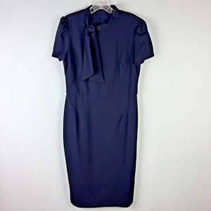 Abito Maggy London Navy Stewardess assistente di volo taglia 10 - Foto 1 di 10
