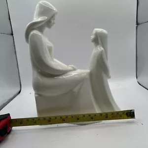 Royal Doulton Mother and Daughter White Images Figurine HN2841, 9" T, 6 1/2" W - Picture 1 of 4