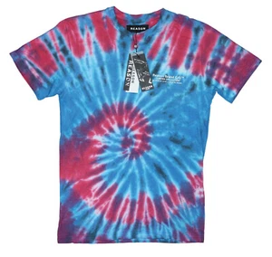 T-shirt da uomo Reason Brand Killer Tie Dye Crew collo maniche corte nuova con etichette - Foto 1 di 2